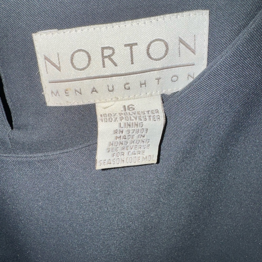 Norton Menaughton size 16 dress dark sage green